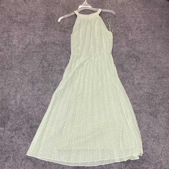 Japna Light Green pleated Dress - Picture 1 of 3